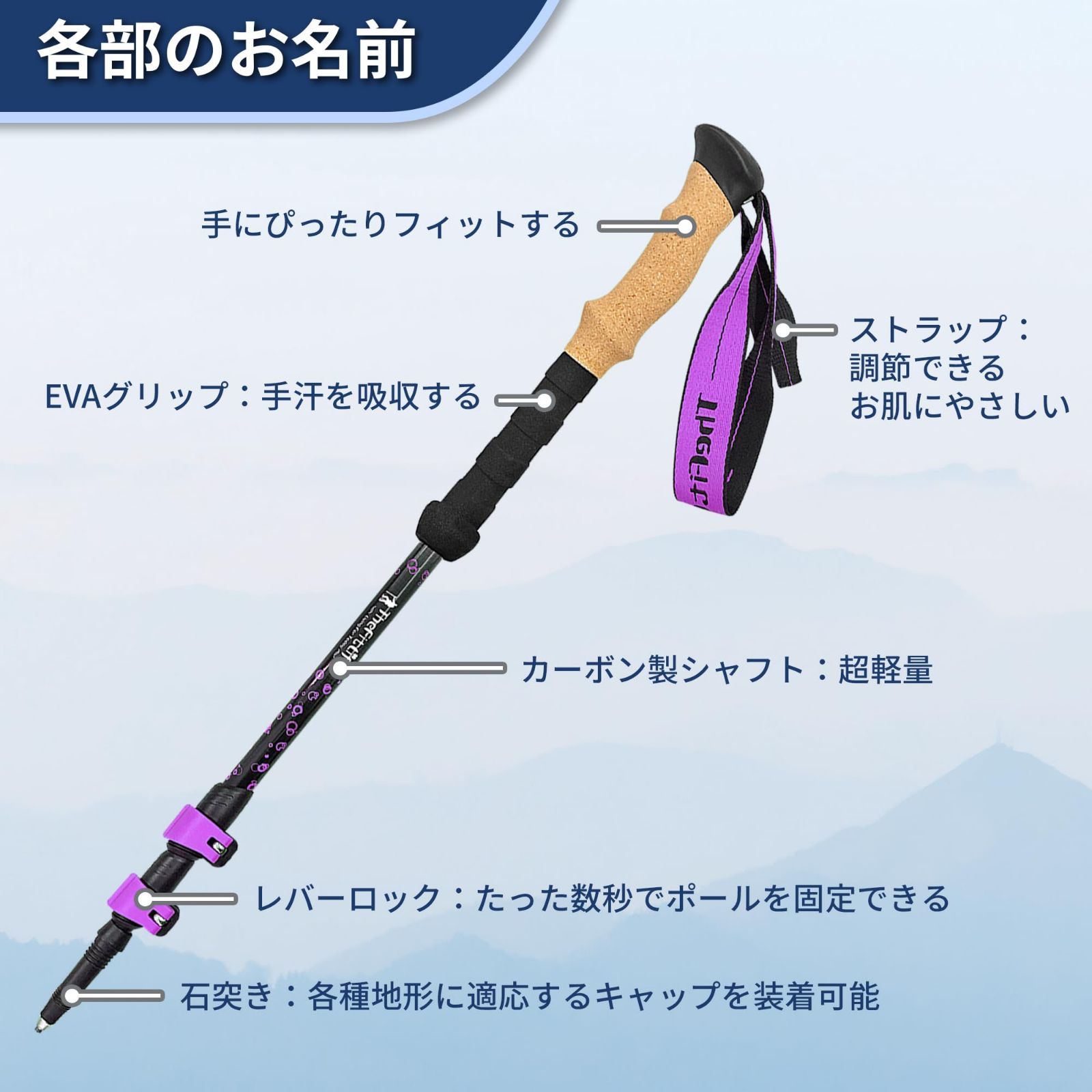 ポータブル木製杖、無垢材松葉杖、マホガニー ウォーカー なめす 