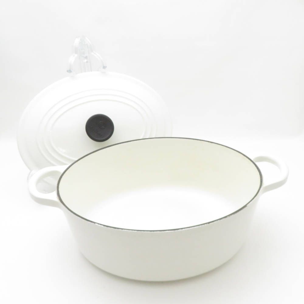 Le Creuset ルクルーゼ ココット オーバル 両手鍋 1点 鋳物ホーロー 25cm 料理 キッチン 調理器具 SU13180Z