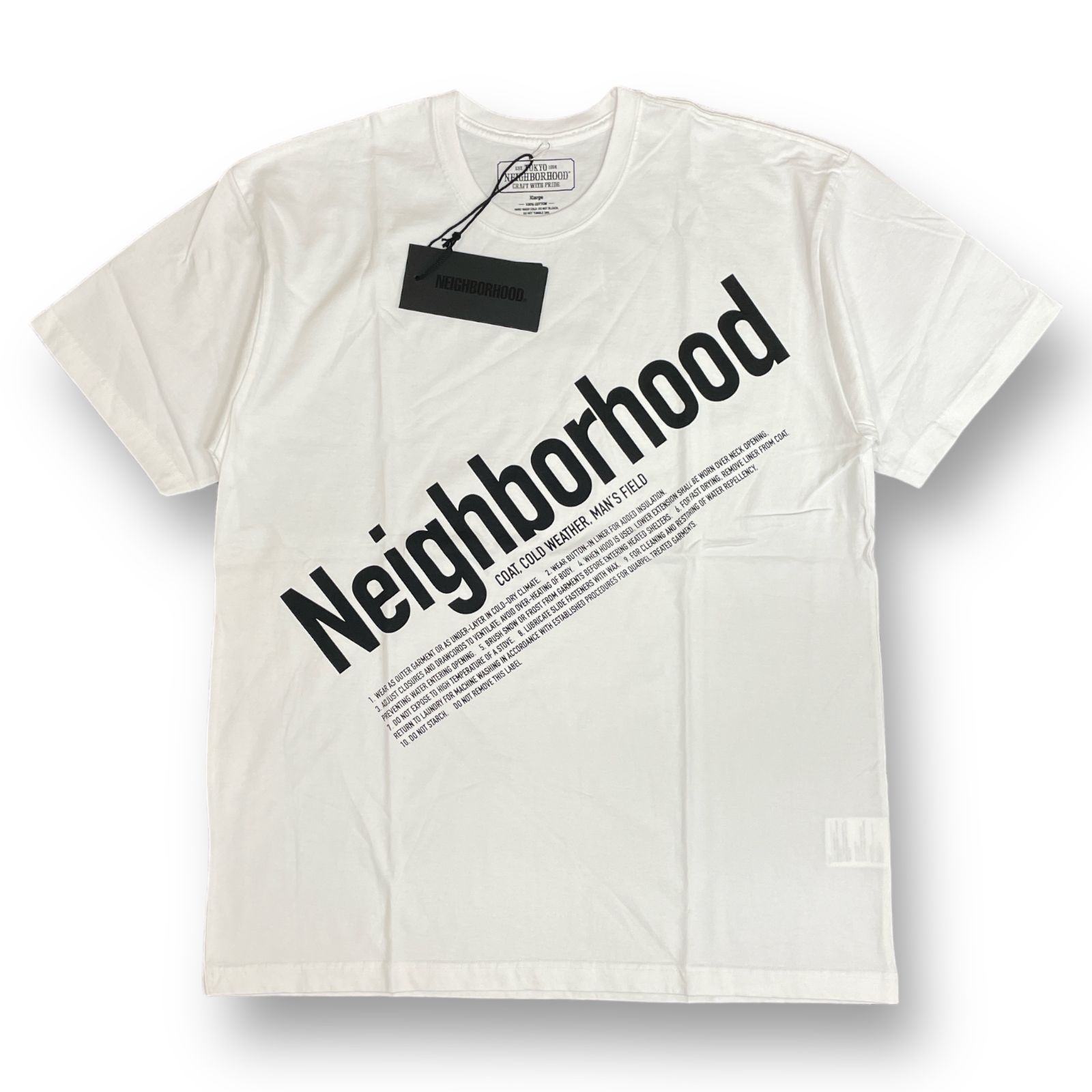 未使用品 NEIGHBORHOOD 18aw ID / C-TEE. SS ロゴプリント クルー 