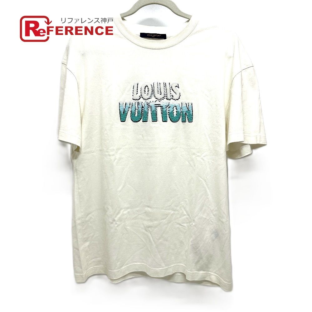 LOUIS VUITTON ルイヴィトン 半袖Ｔシャツ ロゴ刺繍 RM232M NPG HPY35W コットン ホワイト