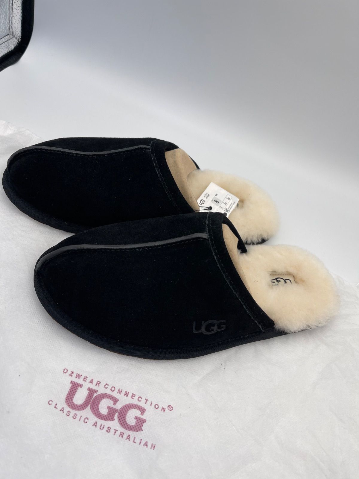 UGG アグ メンズ スカッフ ルームスリッパ ブラック *2298
