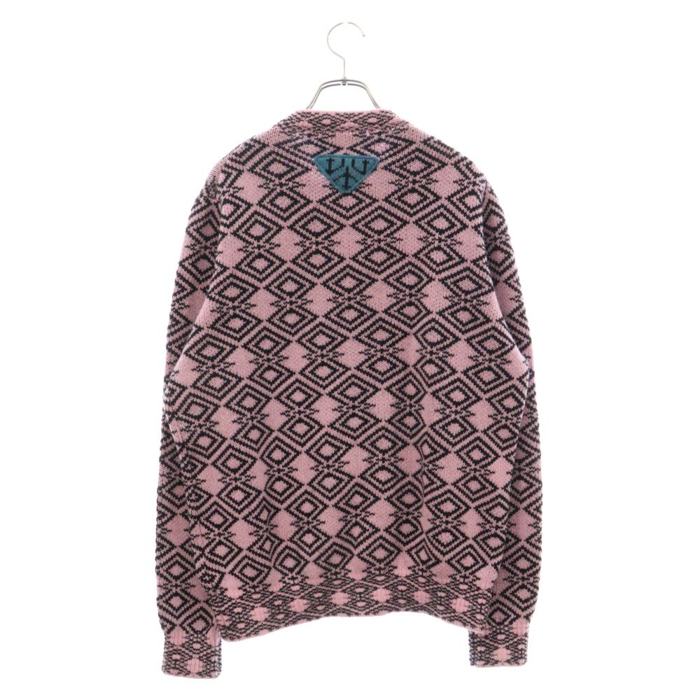 PRADA (プラダ) 21AW ウール カシミヤ混 総柄 クルーネック ニット