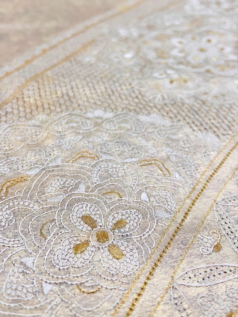 蘇州刺繍 相良刺繍 汕頭刺繍 袋帯 金糸 正絹 お太鼓柄 - メルカリ