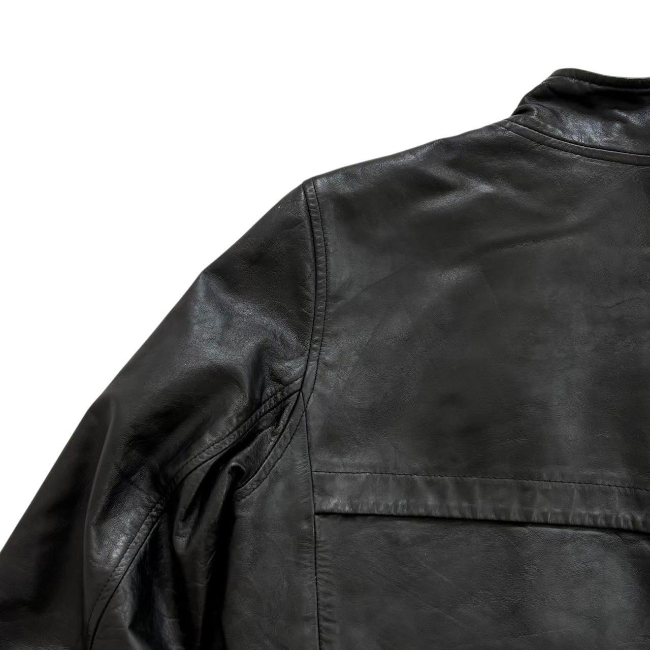 GAP ギャップ レザージャケット 黒 シングルライダー アウター 上着