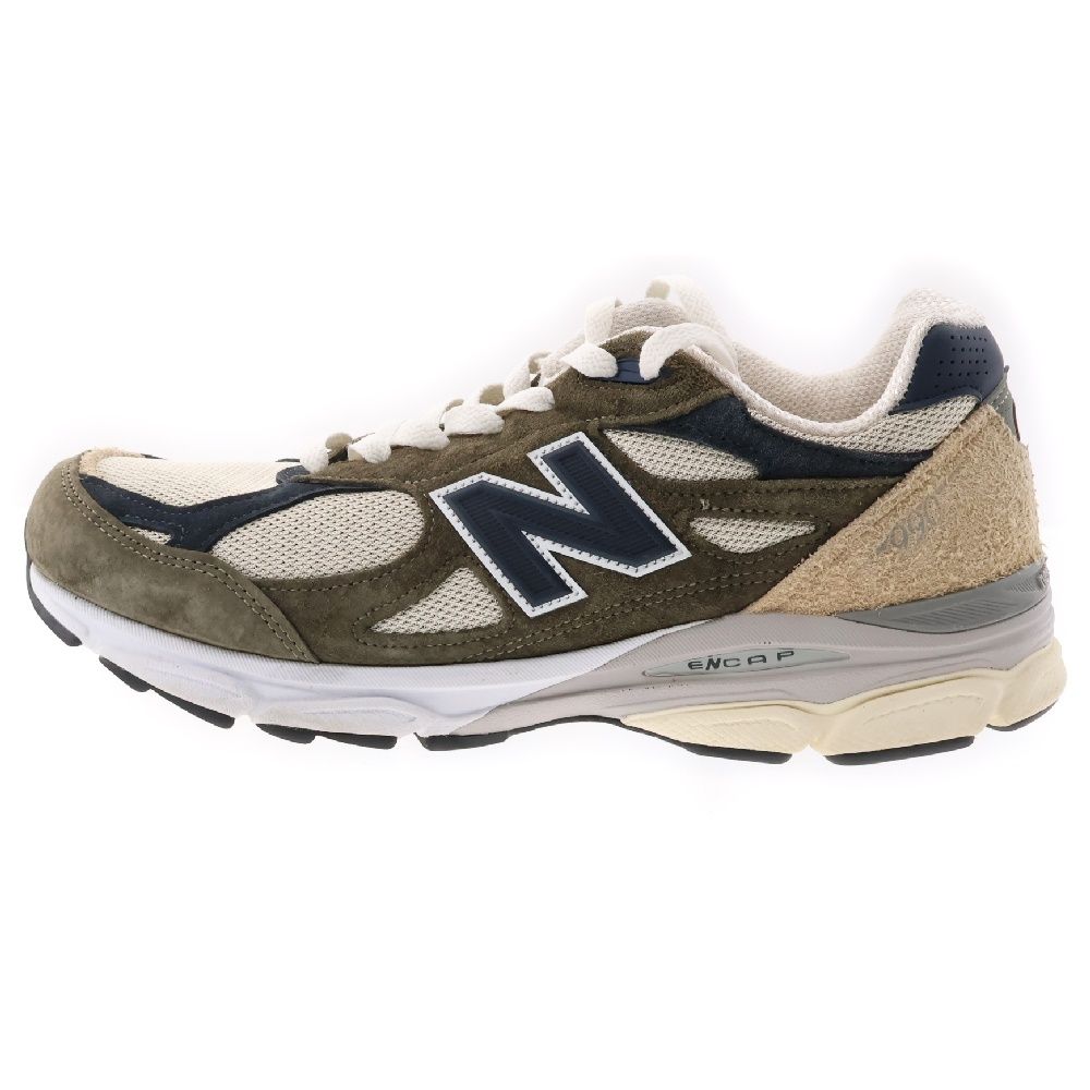 New Balance (ニューバランス) M990TO3 スエード メッシュ ローカットスニーカー カーキ US11/29.0cm
