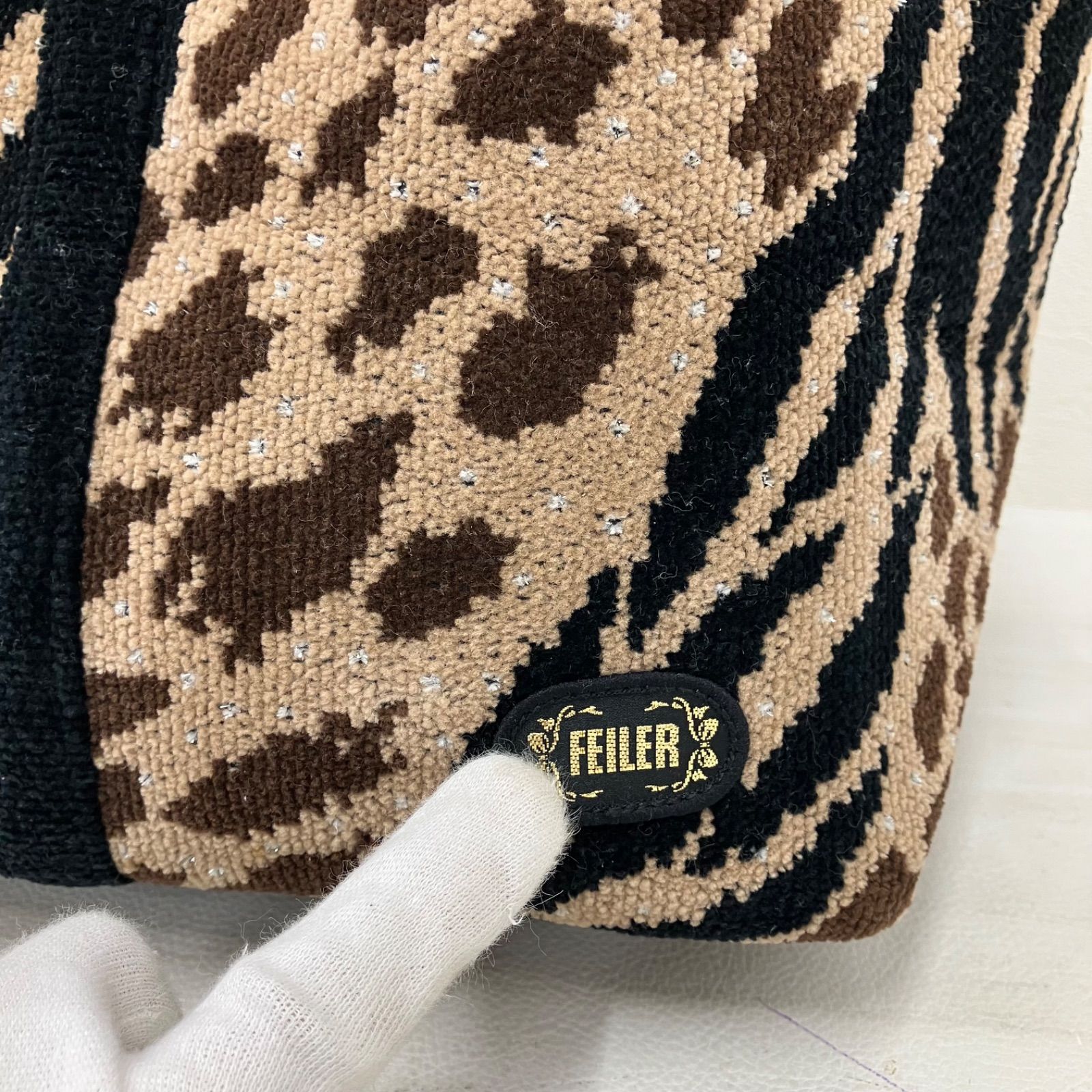 4871 良品 FEILER フェイラー ハンドバッグ トートバッグ シュニール 