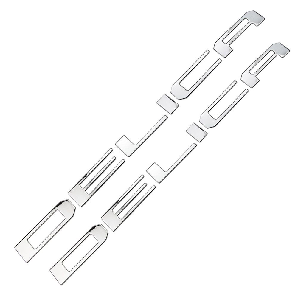 新型 デリカミニ 30系 フロント&リア バンパー ガーニッシュ エンブレム DELICA MINI  ロゴ ステッカー 鏡面 12枚セット (トクトヨ)Tokutoyo