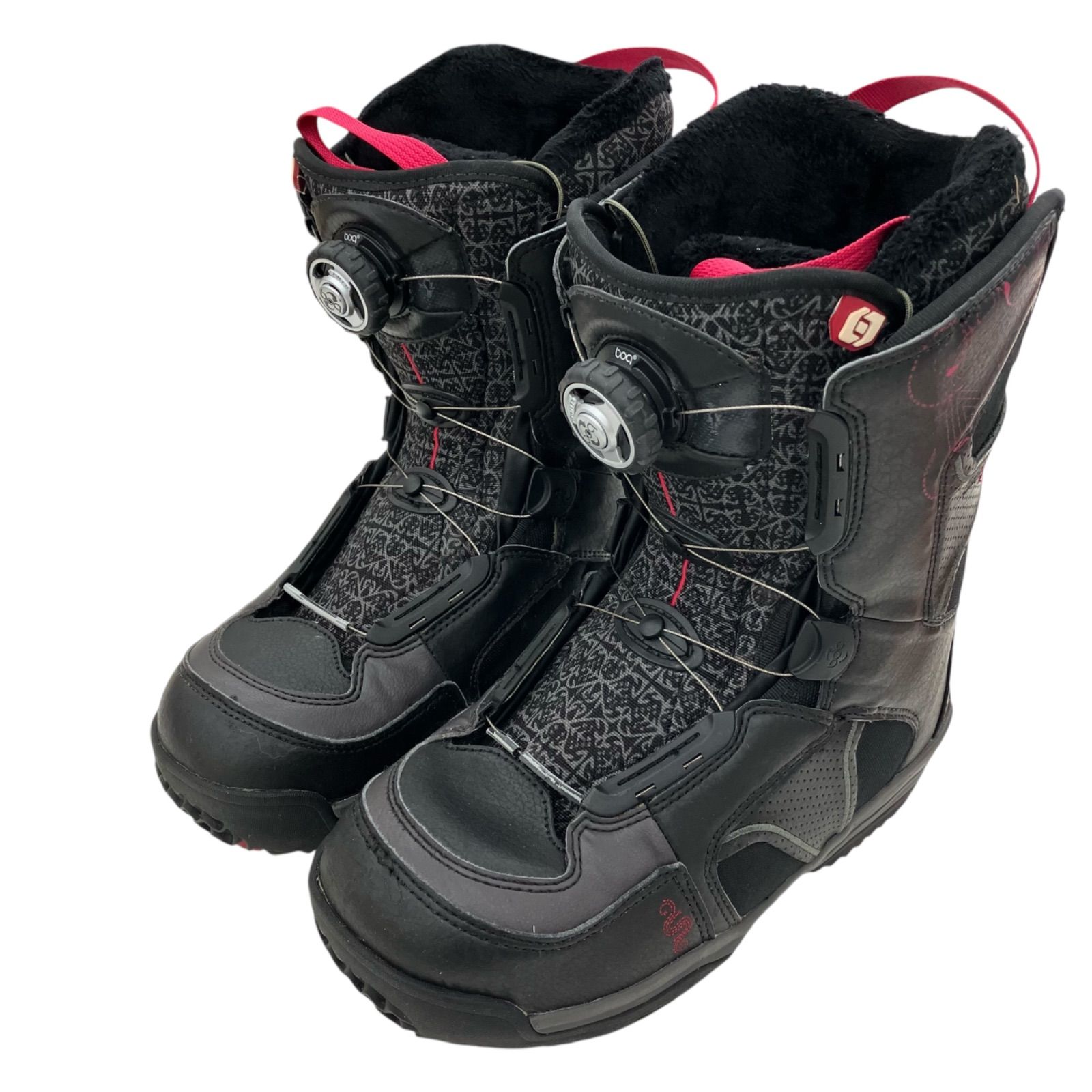 186001 SALOMON サロモン スノーボードブーツ boa ブラック/ピンク 24cm
