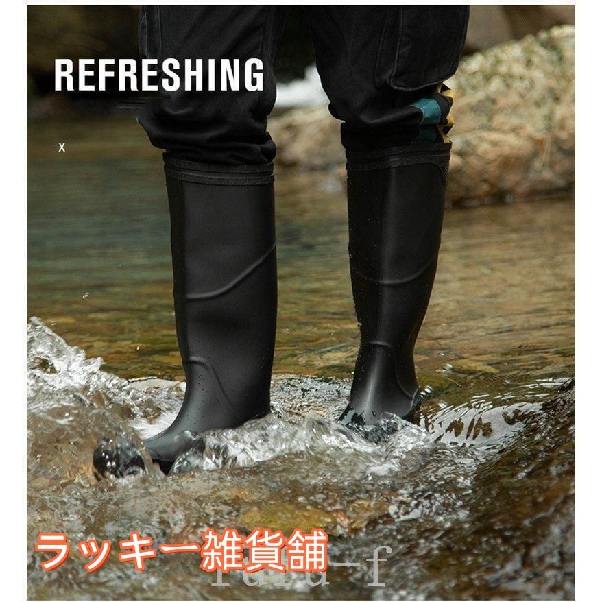 新品・未使用】メンズブーツレインブーツラバーブーツロング