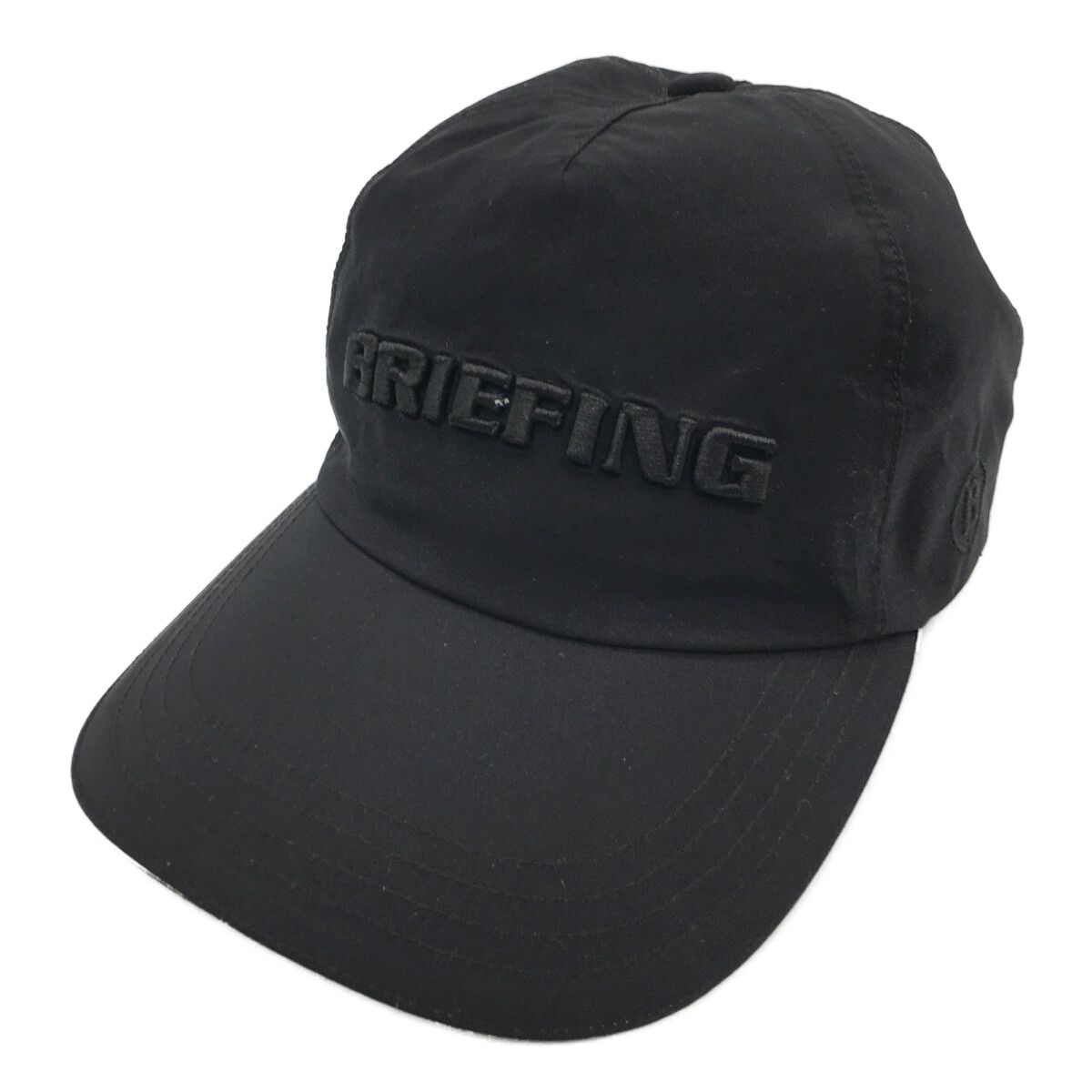ブリーフィング BRIEFING レインキャップ フリー ブラック 刺しゅうロゴ シンプル