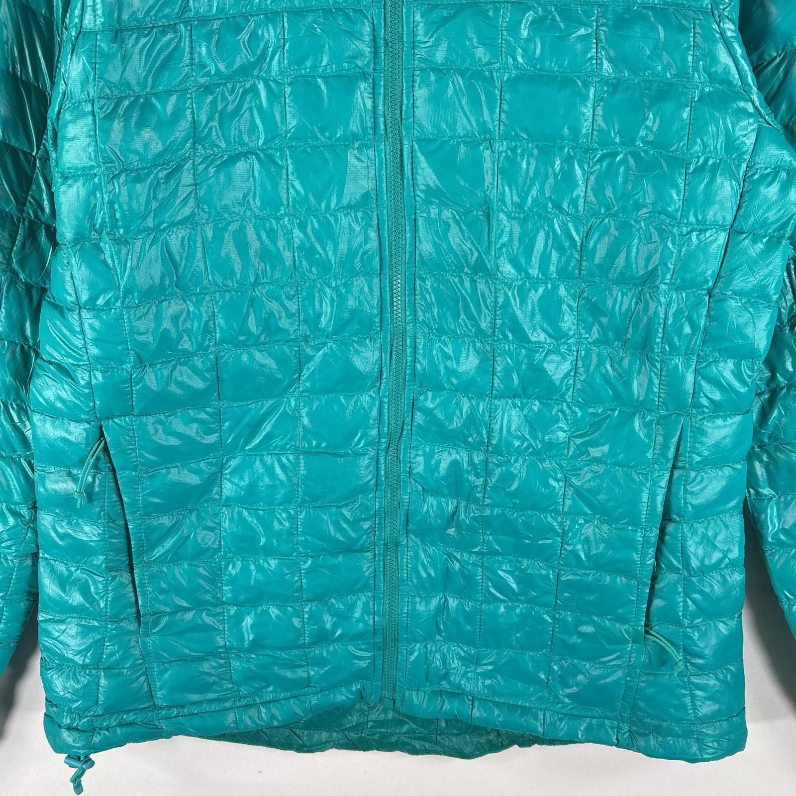 古着 ザ・ノースフェイス THE NORTH FACE 中綿キルティングジャケット 中綿 フルジップ THERMOBALL S  ブルー系 レディース