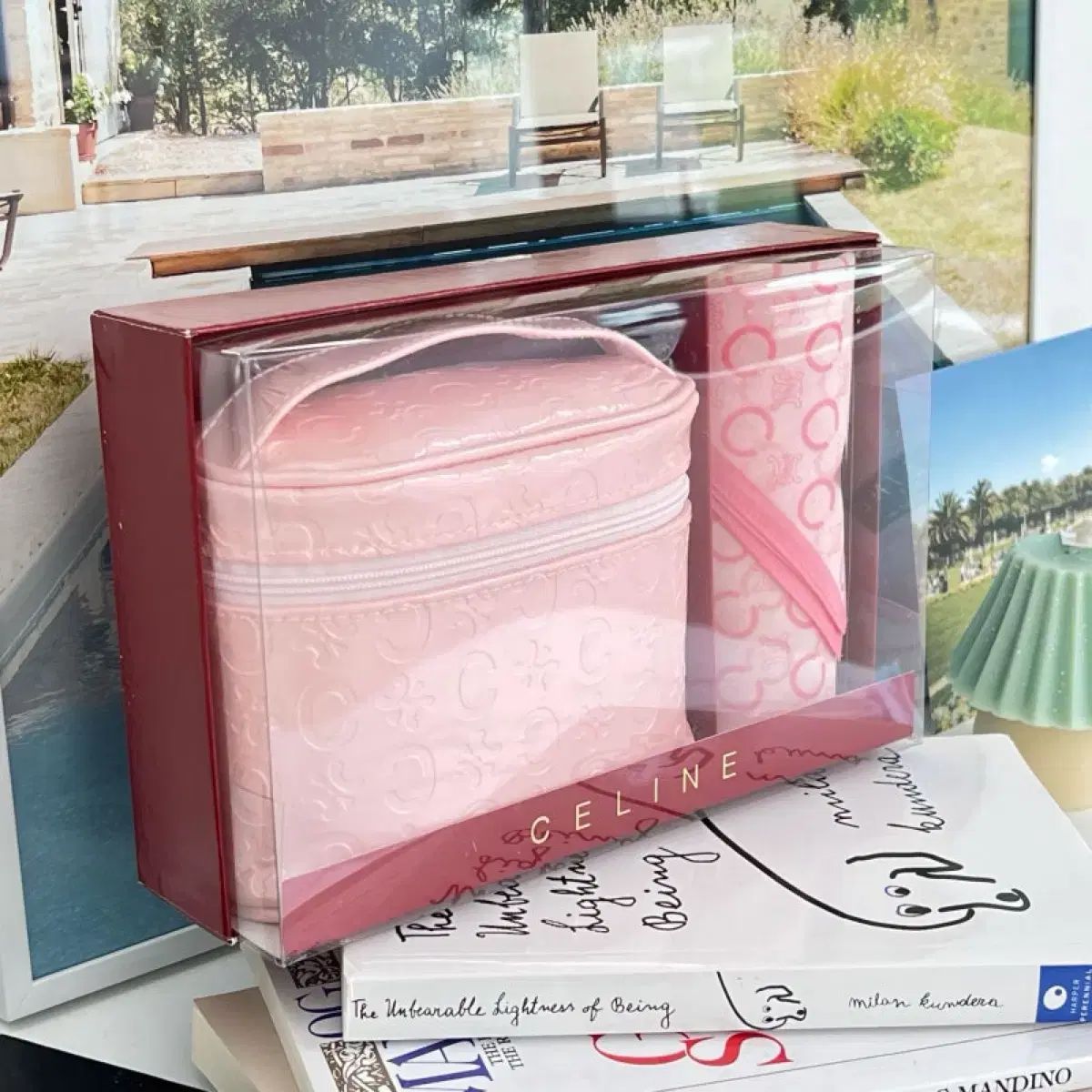 新品未使用 CELINE ハンカチ ポーチ ギフトセット ピンク本当