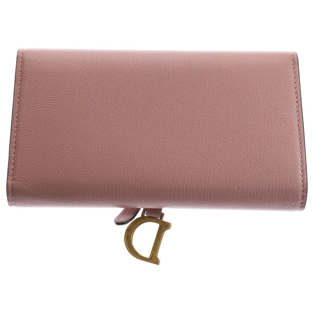 [美品] クリスチャン ディオール トロッター 三つ折り財布　ゴールド金具 極美品】【箱付き】クリスチャンディオール 三つ折り財布 トロッター