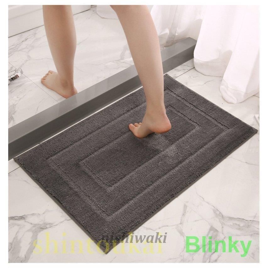 シンプルコーデ バスマット 無地 シンプル オシャレ 大判 吸水マット 滑り止め 足ふきマット お風呂 洗濯可 ふかふか 玄関マット インテリア マット 洗面所 送料無料・30日間返品無料。