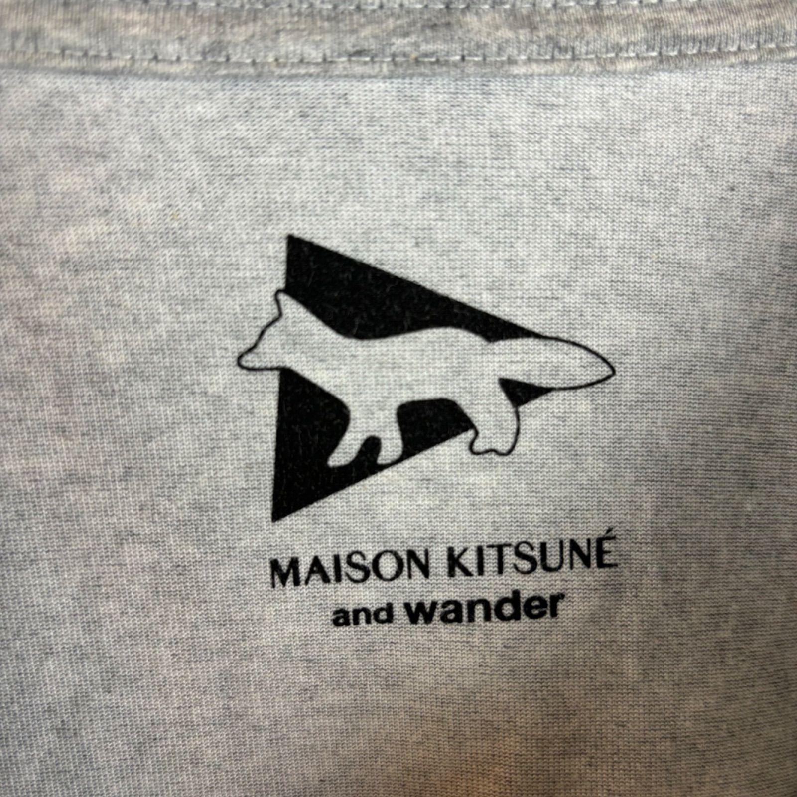 MAISON KITSUNE and wander DRY Cotton T-shirt Coolmax メゾンキツネ 