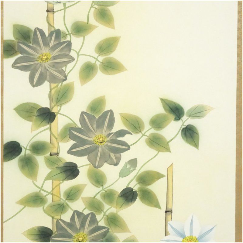 掛け軸 藝元 鐵仙花 絹本 希少 軸装 茶道具 掛軸 美品 です。 掛け軸 藝元 鐵仙花 絹本 希少 軸装 茶道具 掛軸 美品 です。