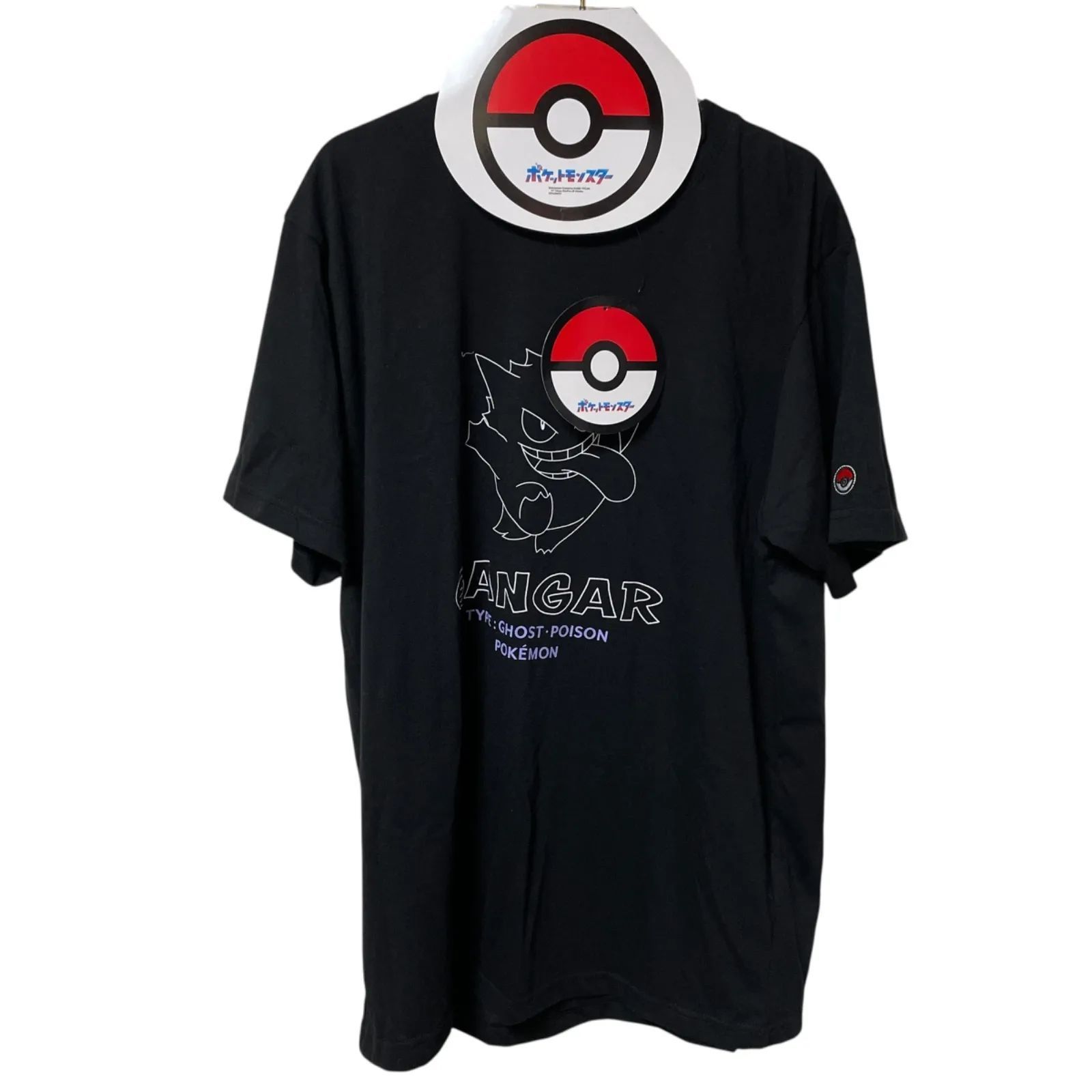 ポケモン ゲンガー 半袖 Tシャツ ブラック 黒 ユニセックス - メルカリ