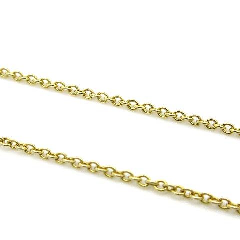 TIFFANY バイザヤードイエローゴールドネックレス　美品 TIFFANY&Co. ティファニー バイザヤード 約0.14ct ネックレス 18