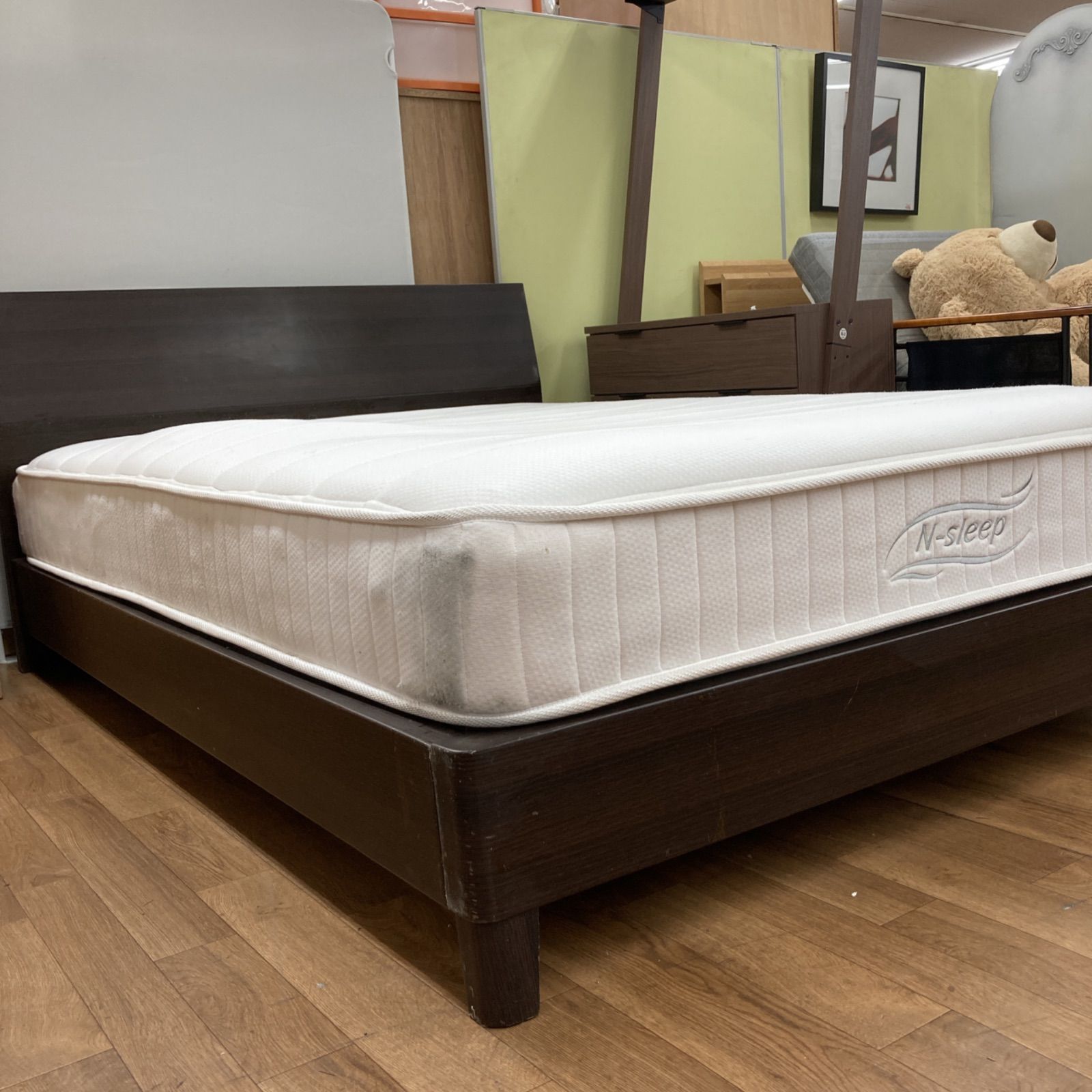 名古屋市近郊送料設置無料 S249 NITORI ニトリ ダブルベッド Nスリープ 幅145cm ヨゴレ有 NEXPOTALLINN_EU