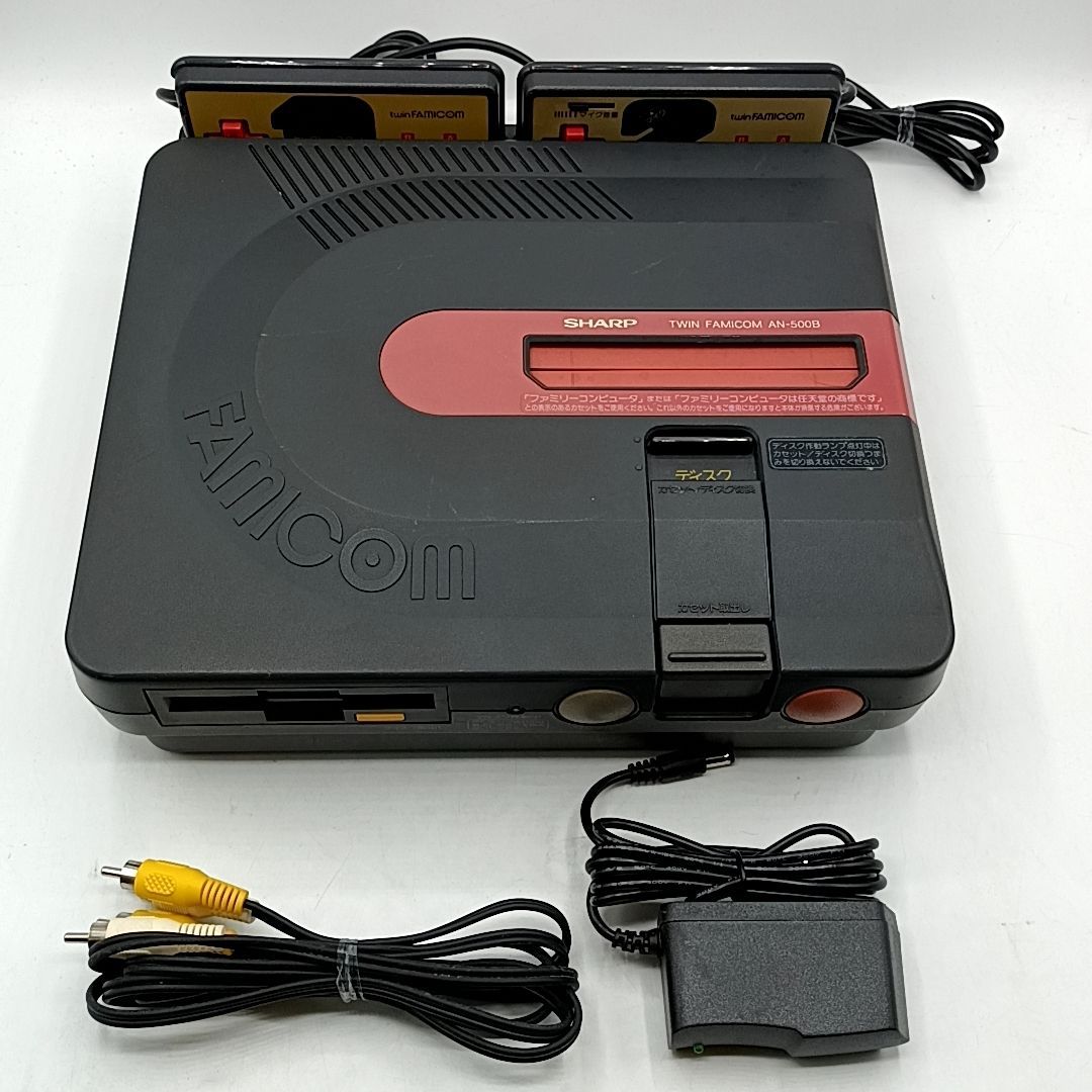 ベルト交換済み SHARP ツインファミコン 本体 AN-500B 動作品 すぐに遊べる一式セット ファミコン ディスクシステム