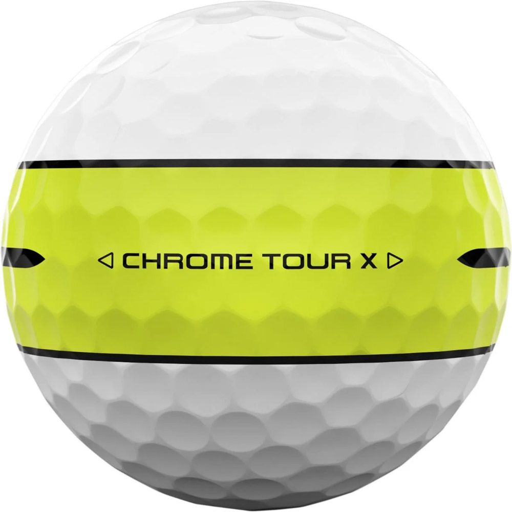 【新品未使用】キャロウェイ クロームツアー イエロー 1ダース キャロウェイ CHROME TOUR X 360° YELLOW STRIPEボール 1ダース