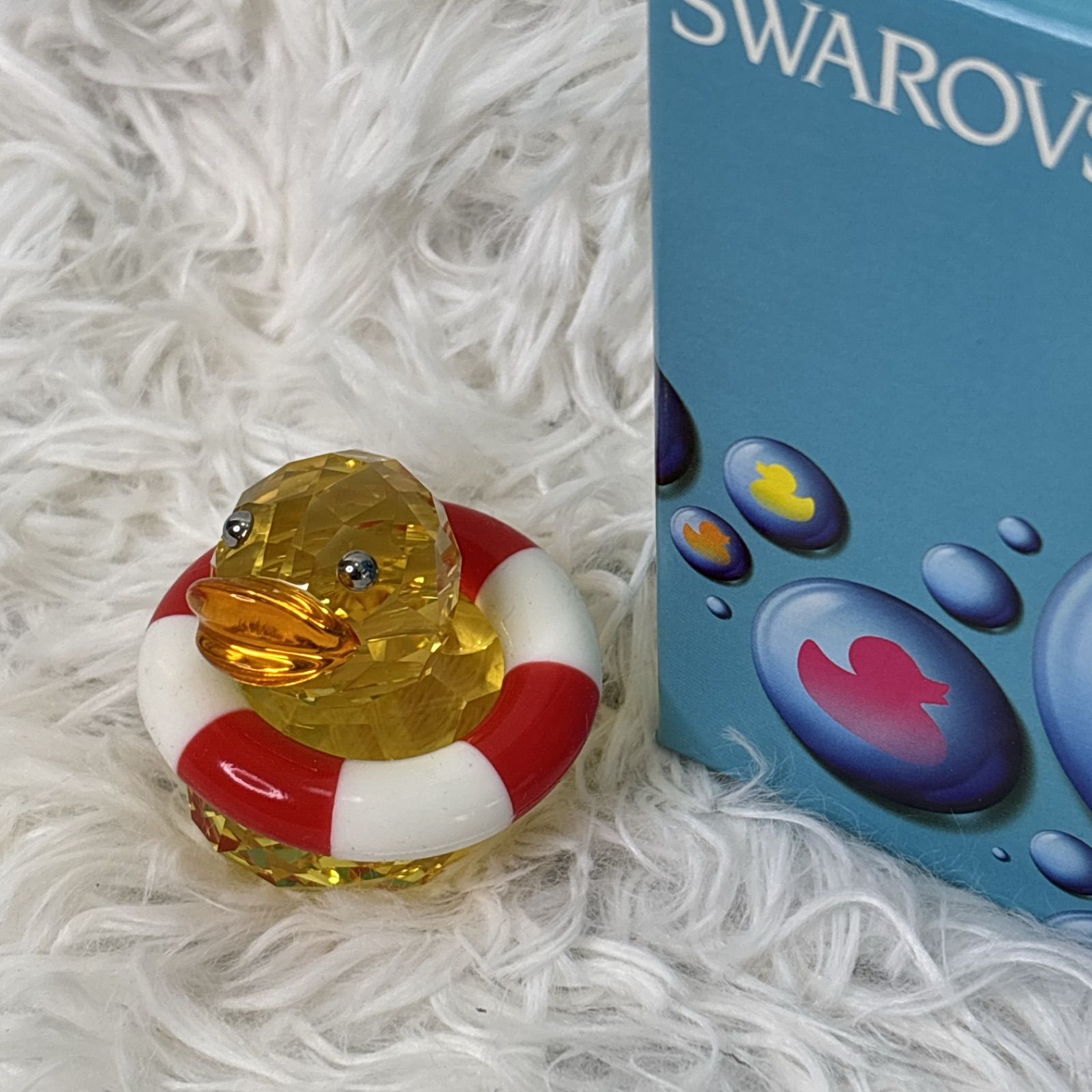 SWAROVSKI スワロフスキー アヒルの置物 ハッピーダック サニーサム