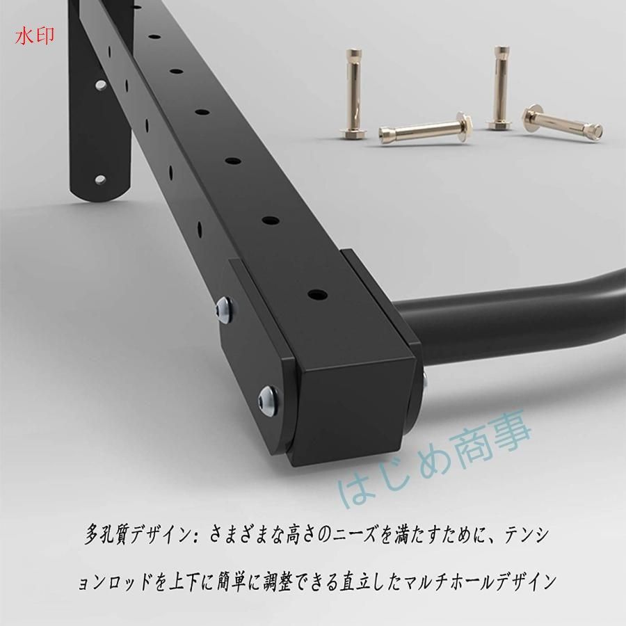 ドア 黒のプルアップバー壁に取り付けられた鋼製懸垂バー