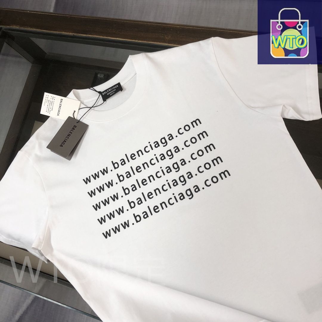 BALENCIAGA クルーネック コットン Tシャツ Sサイズ BALENCIAGA バレンシアガ クルーネックTシャツ メンズ | メンズ