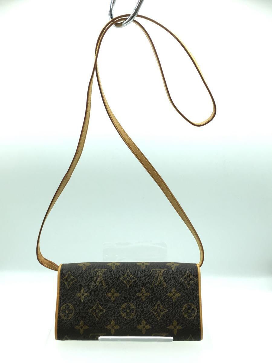 LOUIS VUITTON ポシェット・ツインPM_モノグラム・キャンバス_BRW PVC ブラウン 総柄 - メルカリ