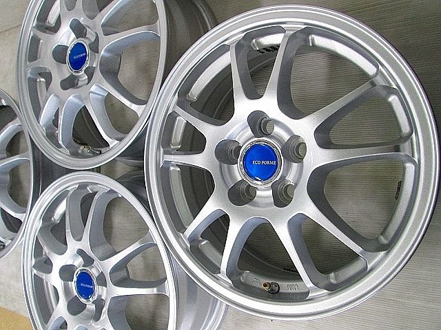 ブリヂストン ECO FORME 15インチ 5穴-100 ウィッシュ 装着車種平面座トヨタ ウィッシュ プリウス プレミオ