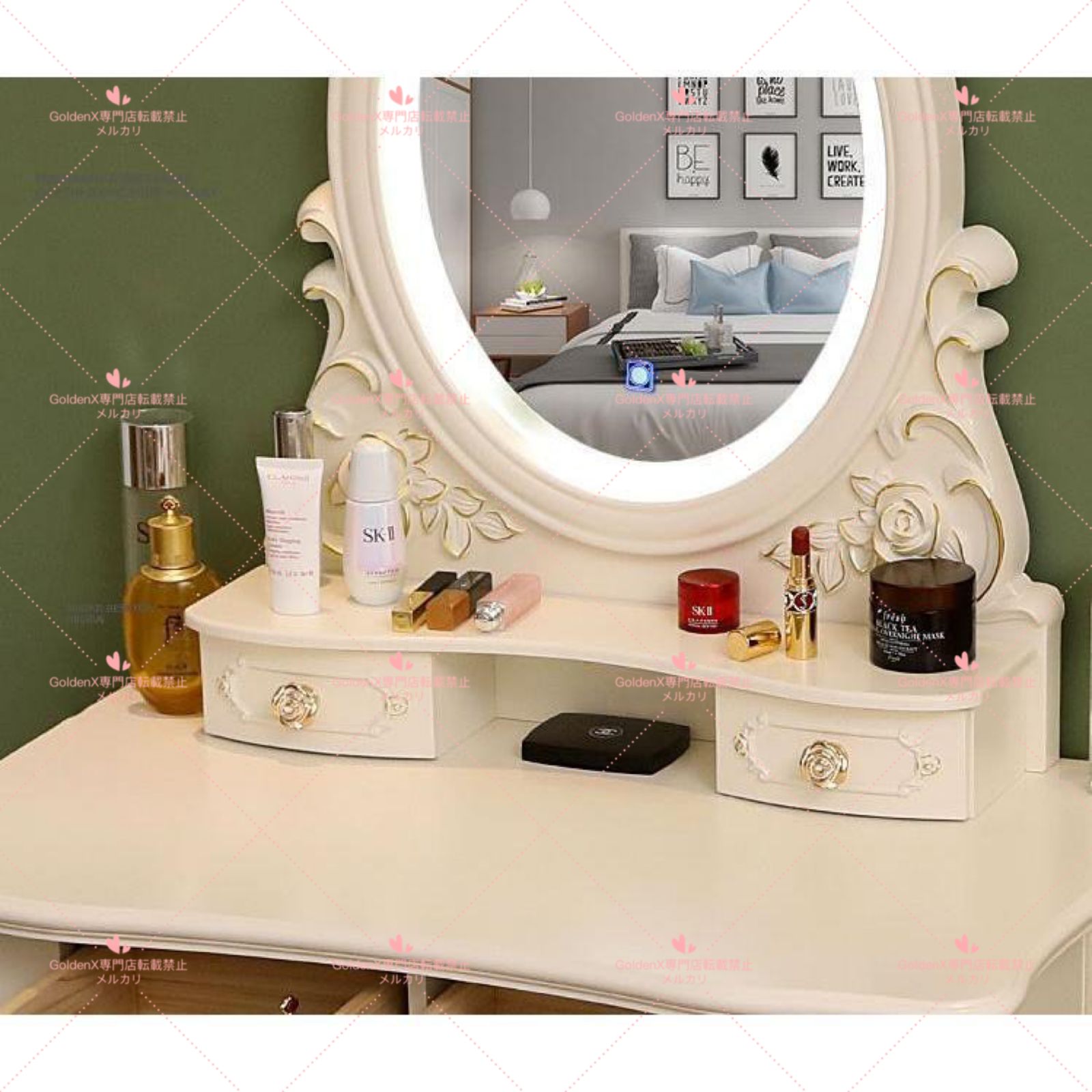 四国工芸 森のサーカス ドレッサー 鏡台 浜本工芸 ドレッサー「No.8000