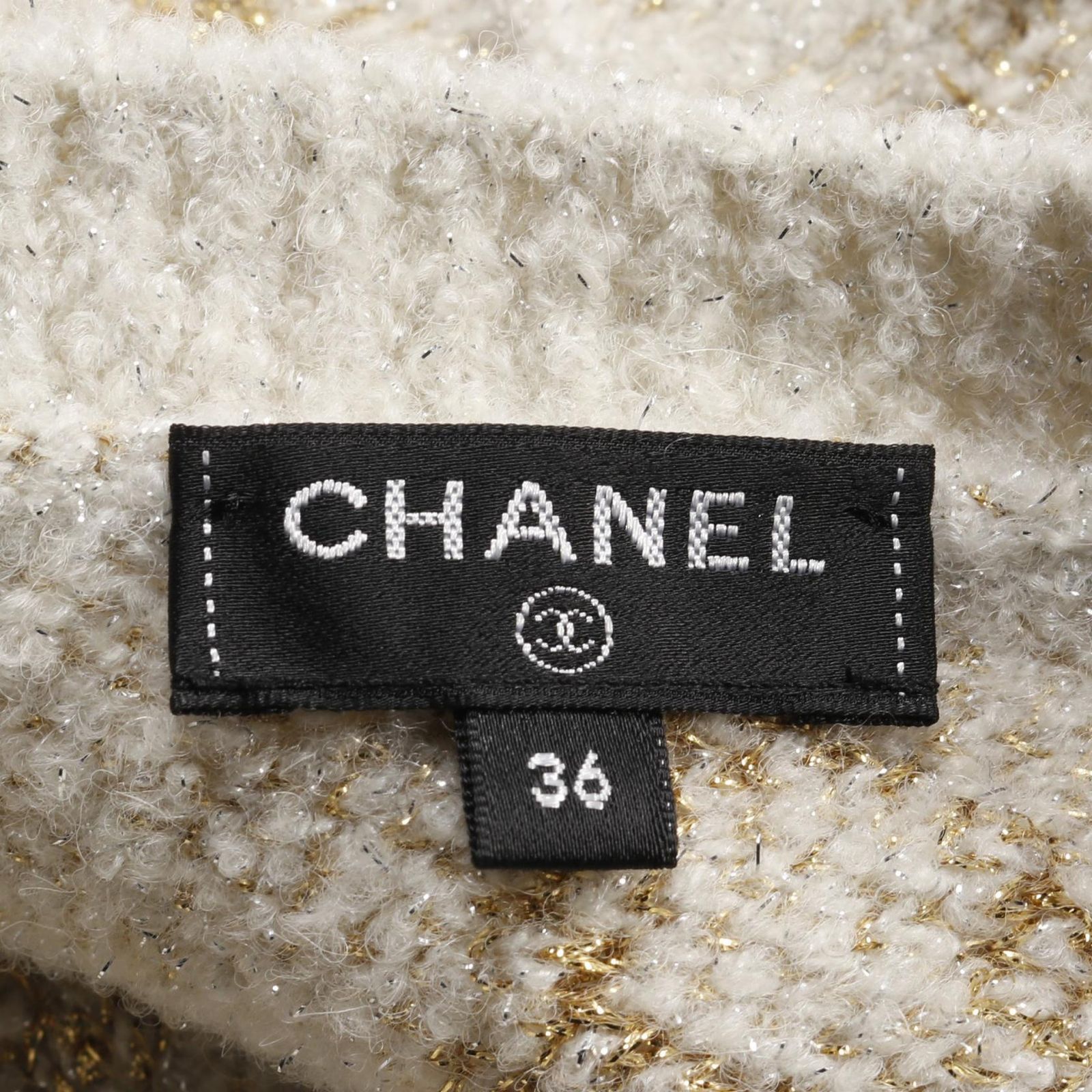シャネル CHANEL ニット クローバー P57110K07463 ベージュ
