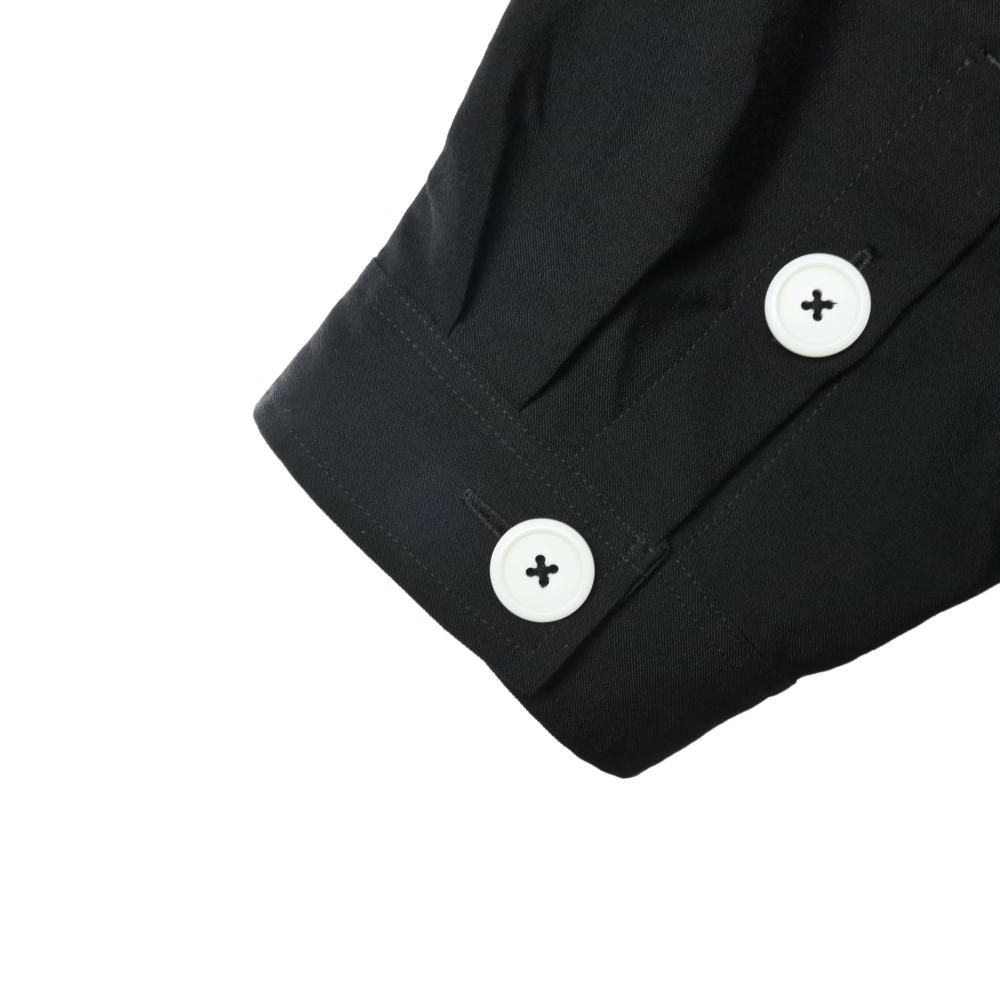 【美品】ウールギャバZIPブラウス　シャツコート　YohjiYamamoto Yohji Yamamoto POUR HOMME ヨウジヤマモトプールオム 23AW WOOL