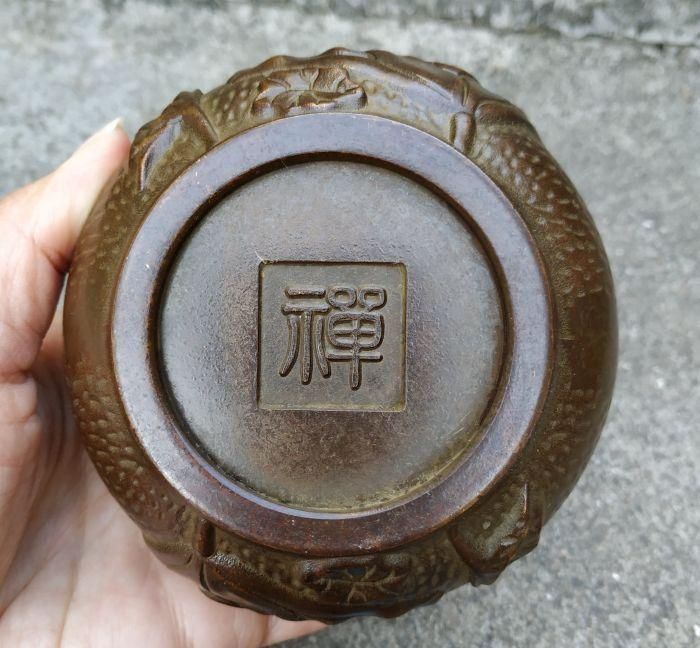 銅器 香炉 蓮花香炉 茶道具 香道具 室内薫香炉 装飾品 工芸品