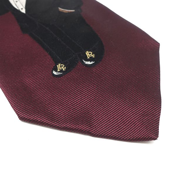  ポロ ラルフローレン POLO RALPH LAUREN ネクタイ ポロベア 10.5 cm シルク ボルドー クマ ネクタイ 小物
