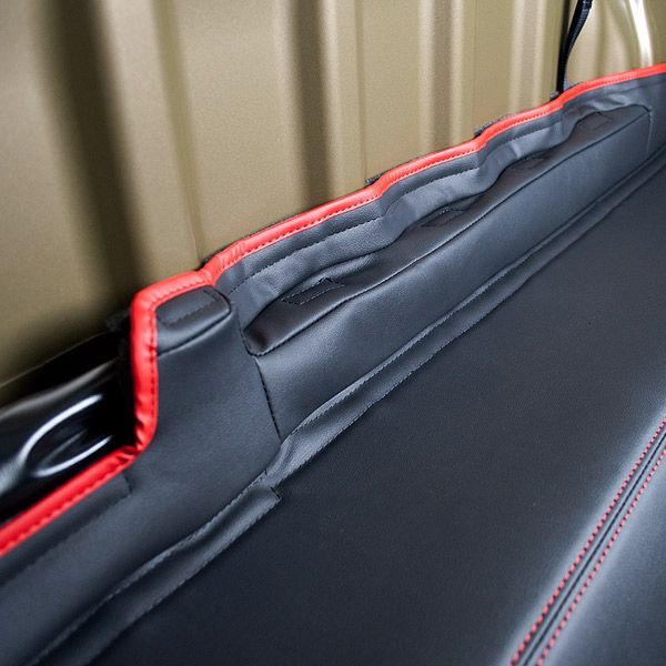 G BASE シートバックスペースカバー ダイハツ ハイゼットトラック ハイゼットジャンボ 後期 S500P S510P スバル サンバートラック グランドキャブ S500J S510J ブラック レッド カー用品 カーパーツ ドレスアップ