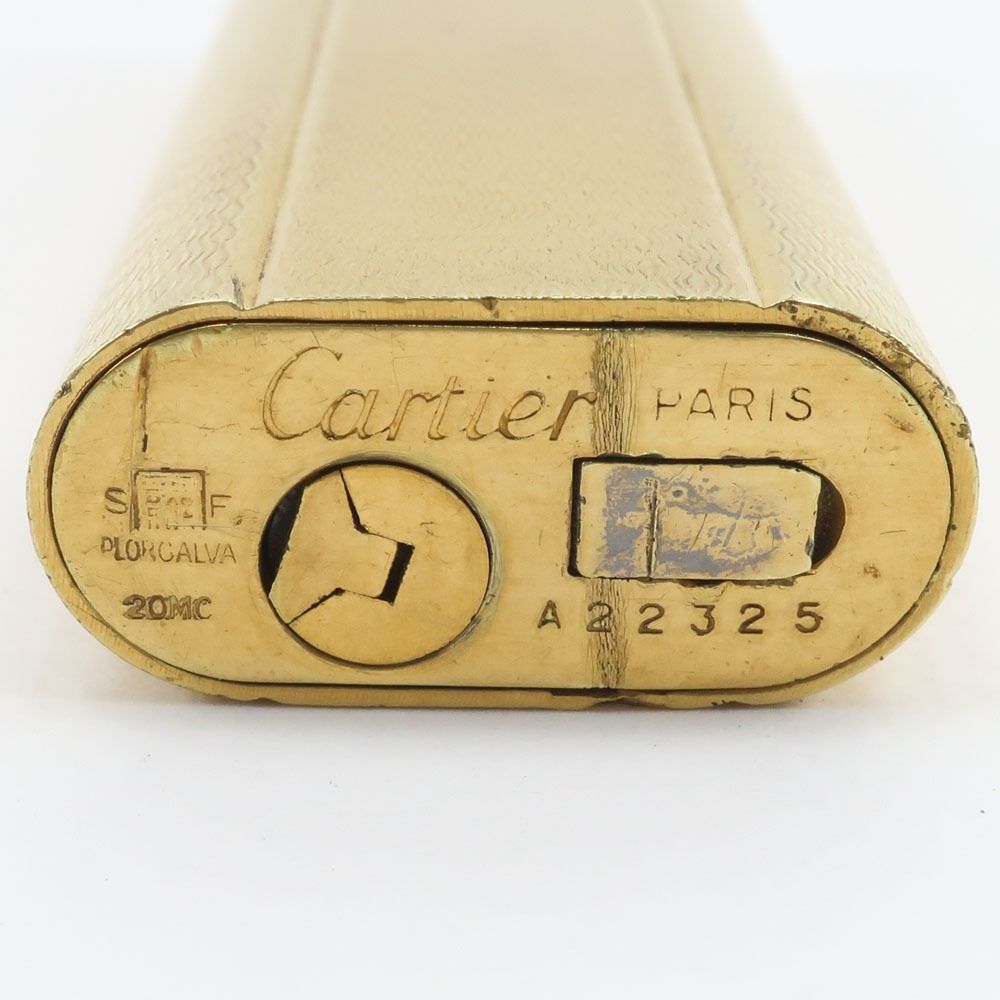 CARTIER】カルティエ ガスライター オーバル ゴールド メンズ ライター