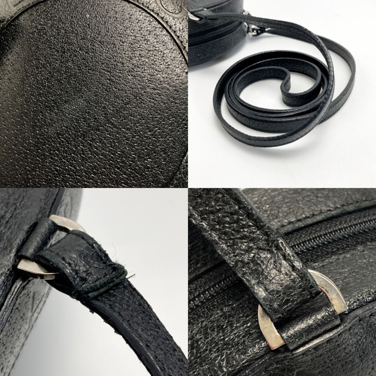 BVLGARI ブルガリ B-ZERO1 ヨーヨー ショルダーバッグ ブラック レザー