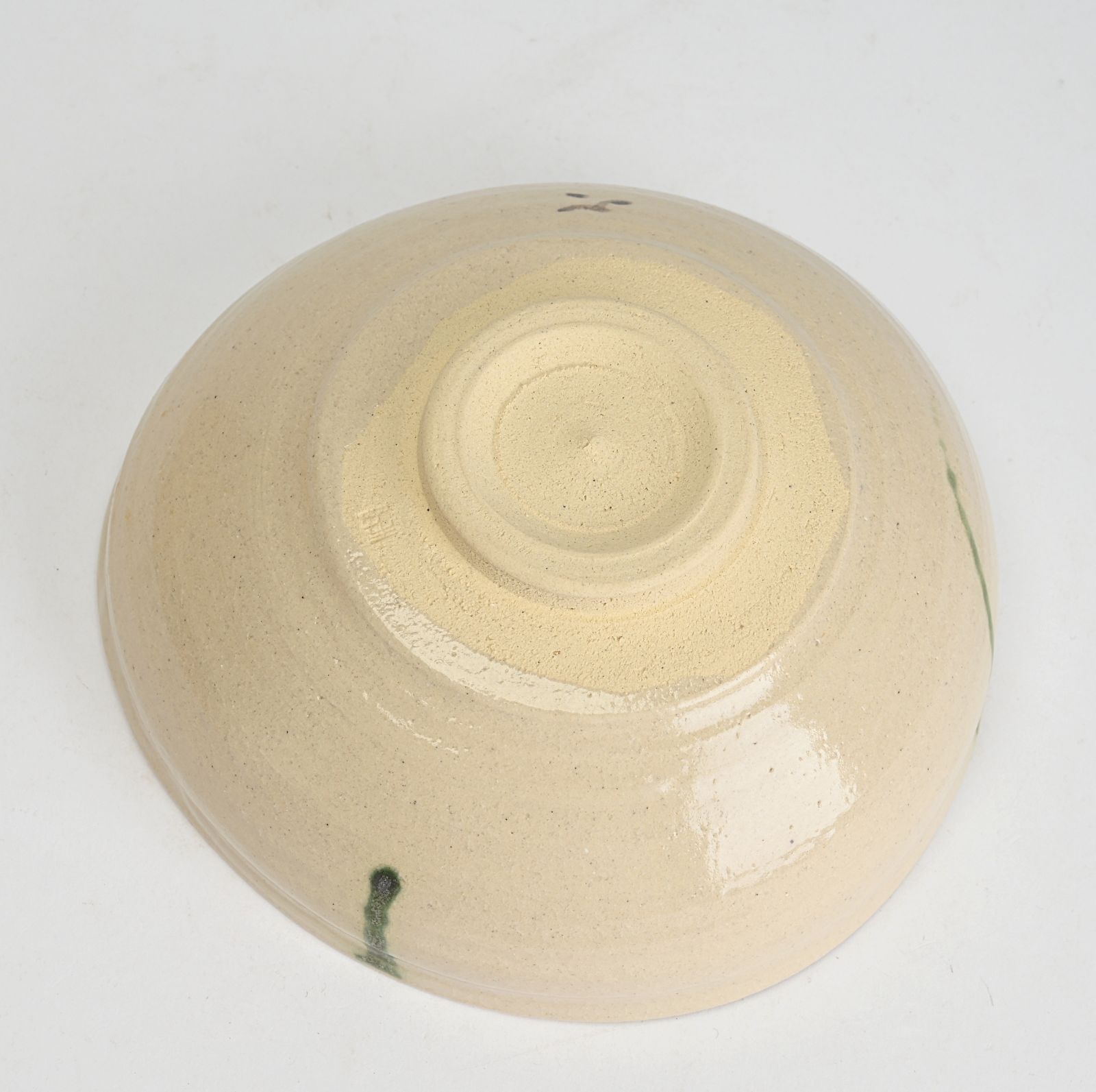 山月窯 川本了生 弥七田織部馬盥茶盌 共箱共布 美濃焼 抹茶碗 抹茶茶碗