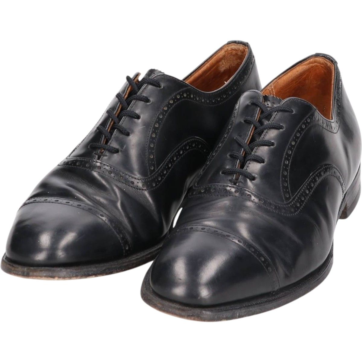 古着 チャーチ CHURCH S セミブローグ ストレートチップシューズ メンズ26.5cm相当|saa013949