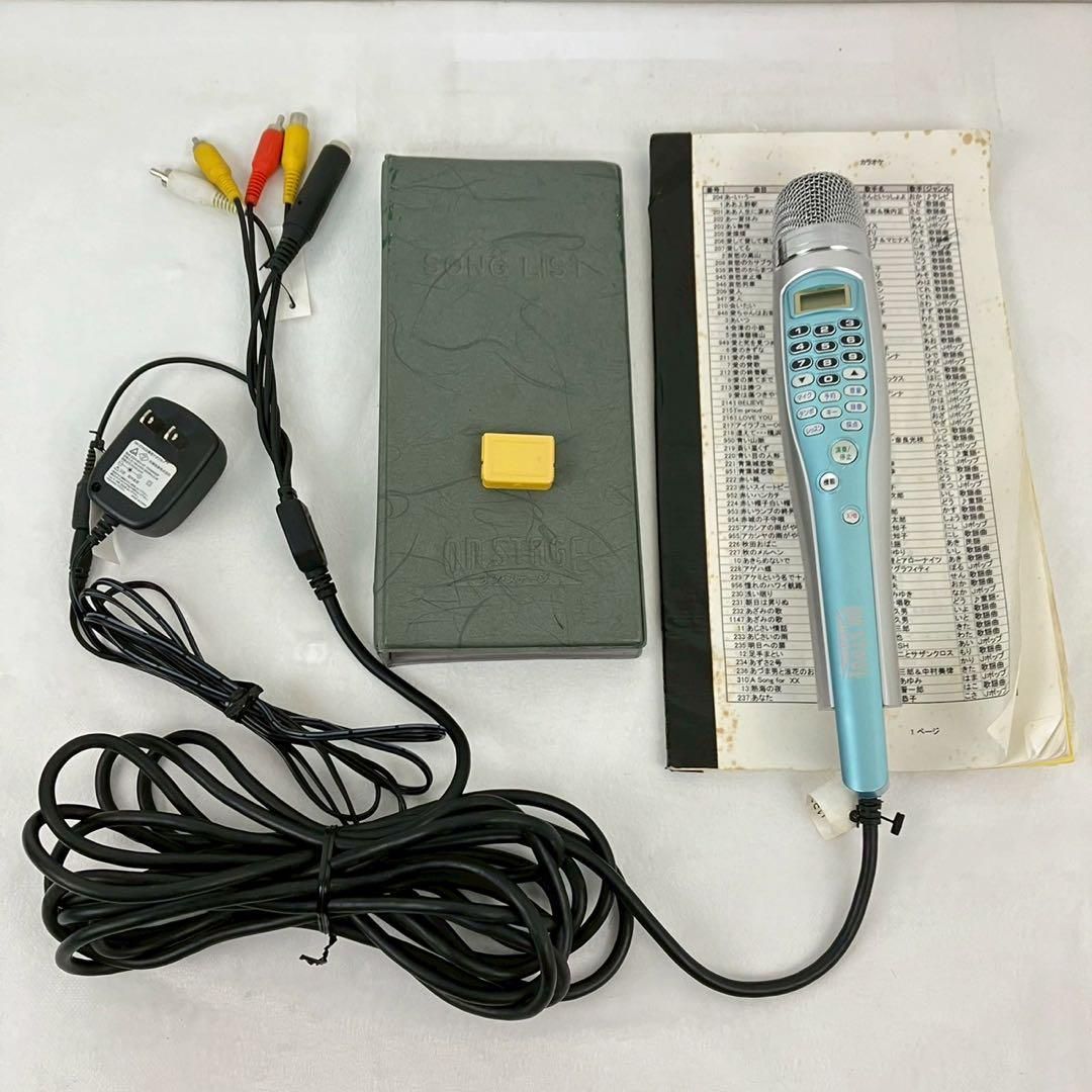 カラオケセット オンステージ ONSTAGE マイク 曲チップ 本体900曲