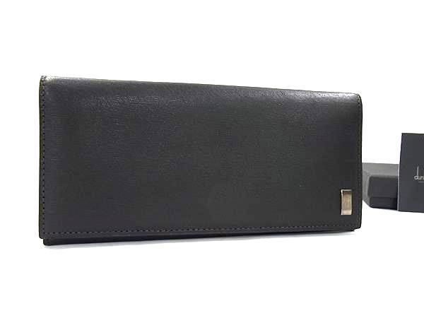 dunhill ダンヒル サイドカー レザー 二つ折り 長財布 ウォレット 札入れ 小銭入れ メンズ ダークブラウン系 FP4173