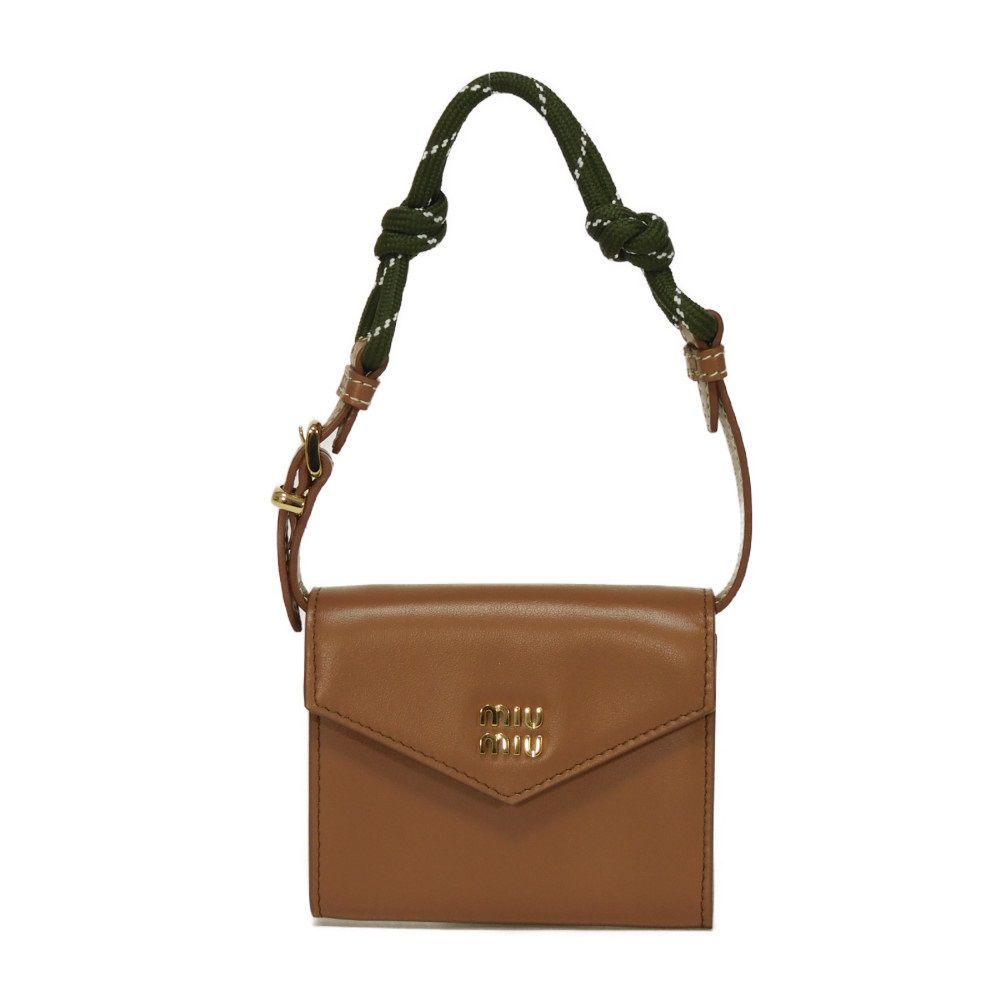 MIUMIU ミュウミュウ ショルダー ウォレット 現行 カーフ カード