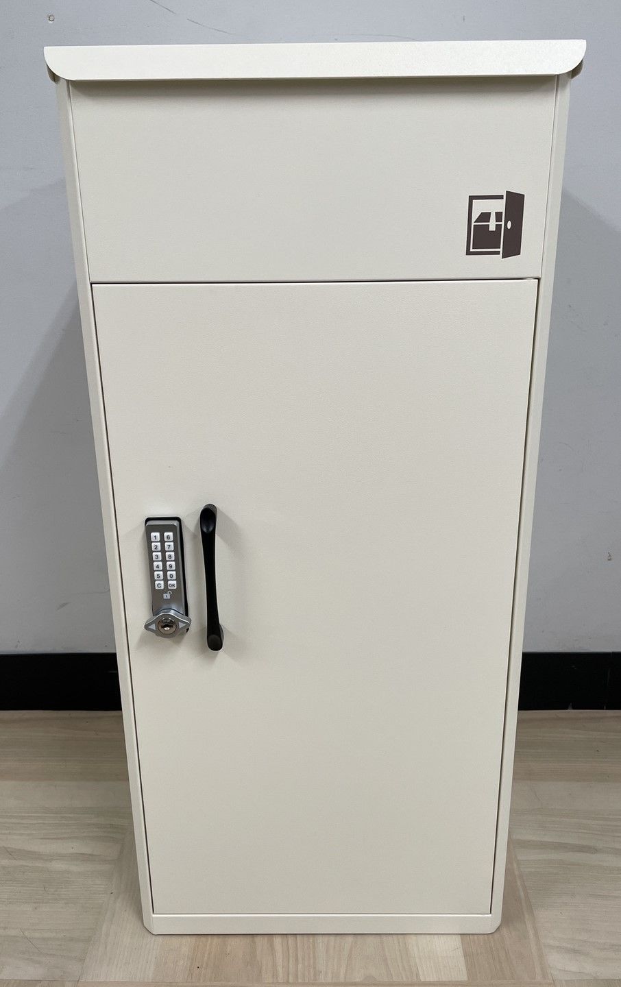 アウトレット 宅配ボックス ルスネコボックス アイボリーホワイト シンプルロゴ×デジタルキー T927