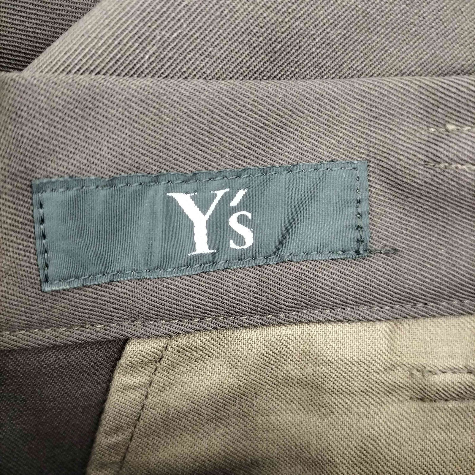 ワイズ Ys ウールギャバ 2タック ワイドパンツ レディース 表記無 DECORATOM_COM_BR