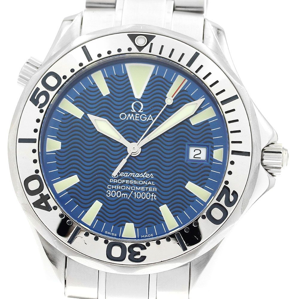 オメガ OMEGA 2255.80 シーマスター300 デイト 自動巻き メンズ_913486