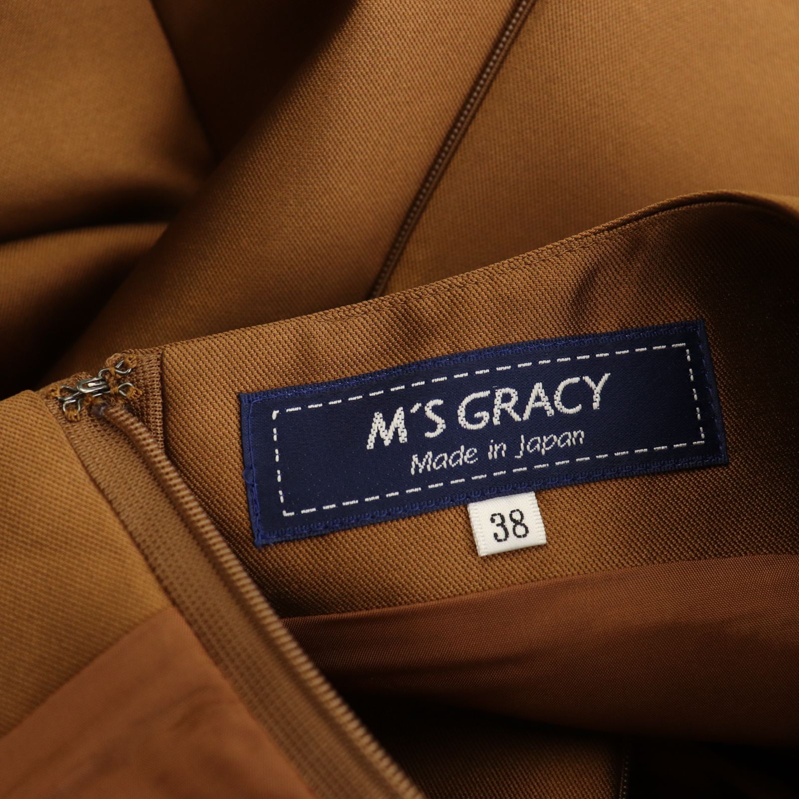 エムズグレイシー M'S GRACY ノースリーブ ワンピース ひざ丈