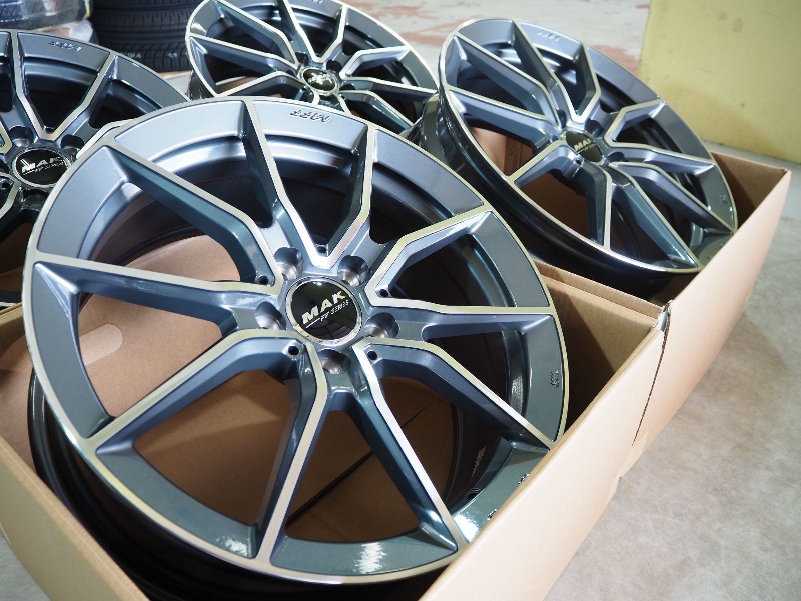 車種専用設計 MAK ARGENTO FFアルジェント エフエフ 17inch 7.5J 5H112+48 ベンツ Aクラス Bクラス CLA GLA  GLB