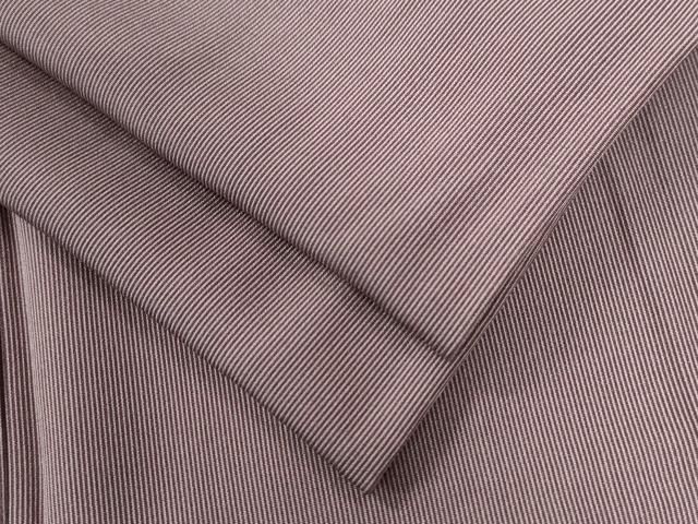 平和屋着物●江戸小紋 万筋 濃色×絹鼠色 正絹 CAAZ2841yc