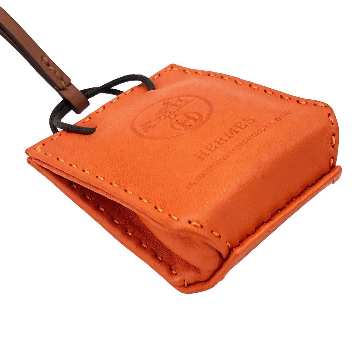 中古】 HERMES エルメス バッグ チャーム サックオランジュ Y刻印 